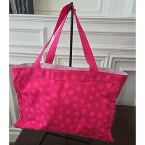 Thirty One ALL IN Mini Organizer Tote Bag 31 Gift PINK POLKA DOT Pattern